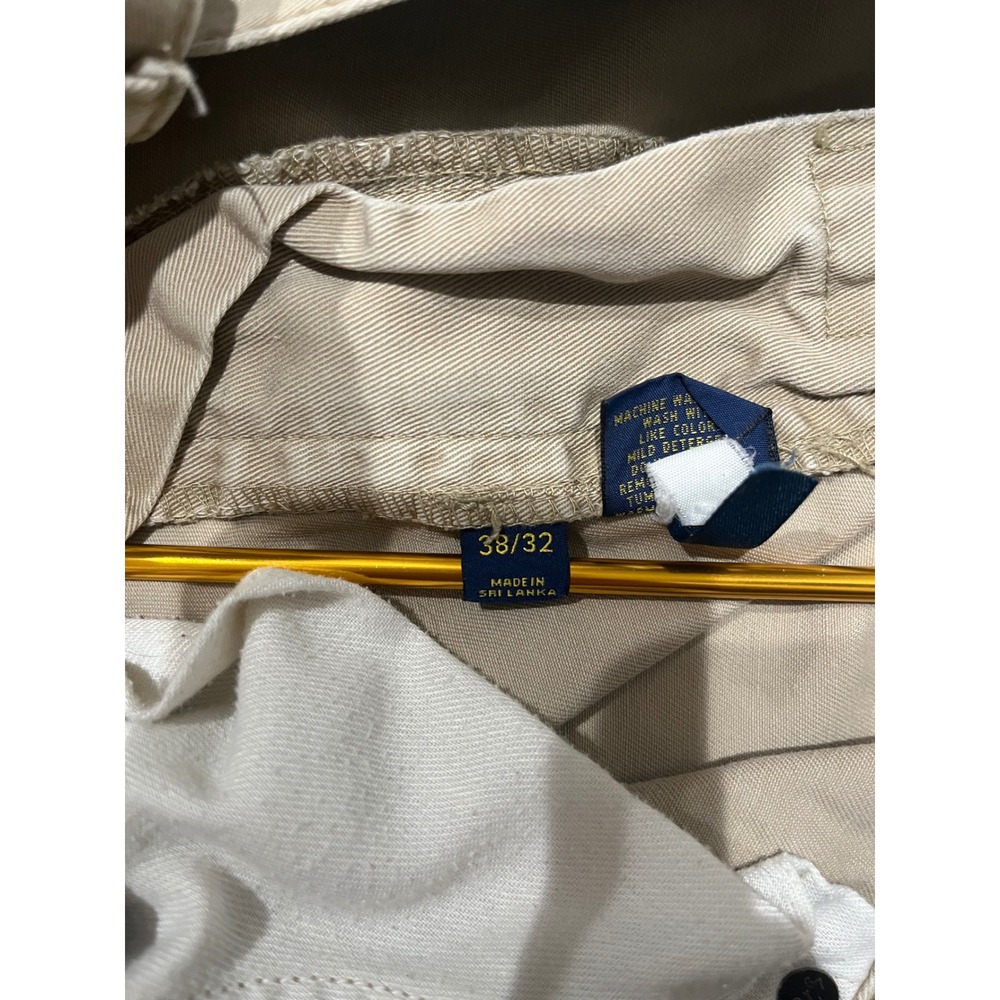 Polo Ralph Lauren Mens Tan Khaki Cotton Twill Straight Leg Chino Pants 38x32 - Picture 5 of 12